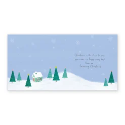 Pod Personalised Wife Cute Penguins Winter Scene Christmas Card -Pod Shop F3006146 alt2