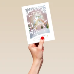 Pod Personalised Wife Modern Owls Cuddling Tree Christmas Card -Pod Shop F3006151 hand L