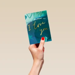 Pod Personalised One I Love Hearts & Stars Contemporary Christmas Card 8 Pod Personalised One I Love Hearts & Stars Contemporary Christmas Card -Pod Shop F3006166 hand S