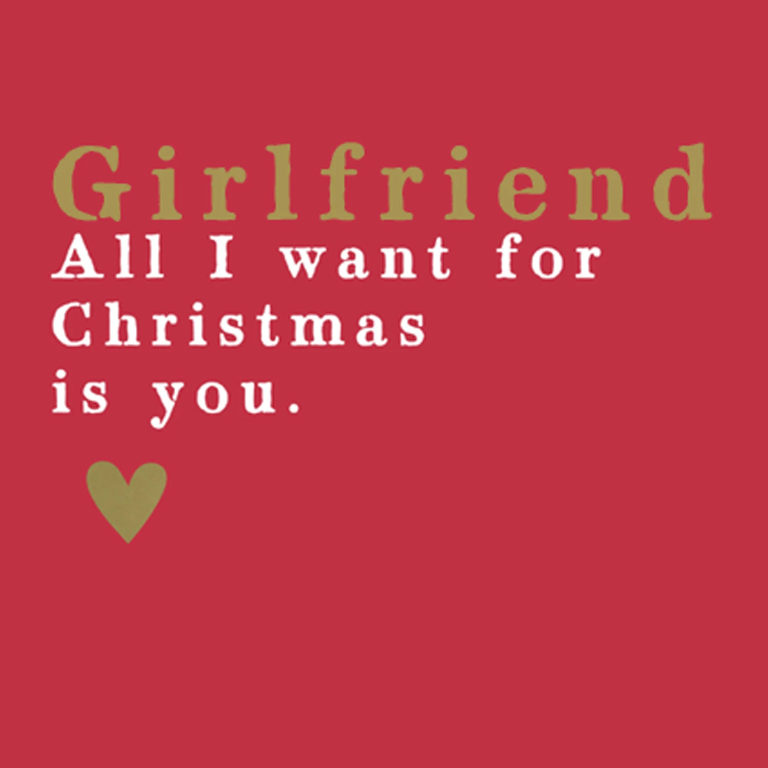 Pod Personalised Girlfriend All I Want Christmas Card 1 Pod Personalised Girlfriend All I Want Christmas Card