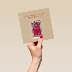 Pod Personalised Across The Miles Season's Greetings Christmas Card -Pod Shop F3006174 hand L