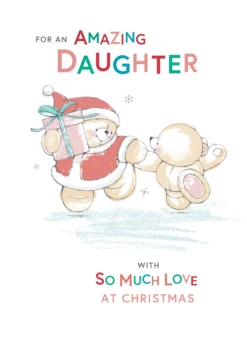 Pod Personalised Daughter Cute Forever Friends Christmas Card