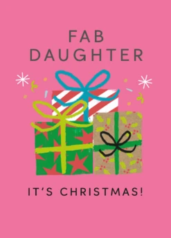 Pod Personalised Fab Daughter Gifts Christmas Card