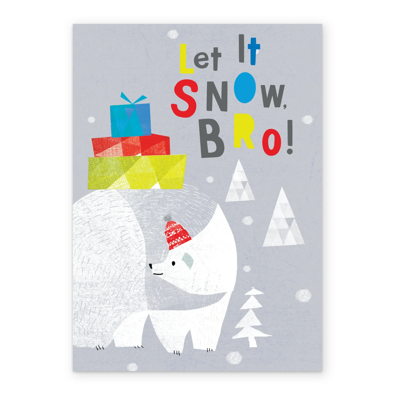 Pod Personalised Brother Let It Snow Bro Christmas Card 2 Pod Personalised Brother Let It Snow Bro Christmas Card - Image 2
