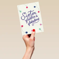 Pod Personalised Sister Festive And Fabulous Christmas Card -Pod Shop F3006231 hand L