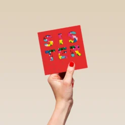 Pod Personalised Sister Geometric Pattern Christmas Card -Pod Shop F3006234 hand S