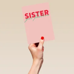 Pod Personalised Sister Get Festive Christmas Card -Pod Shop F3006235 hand L