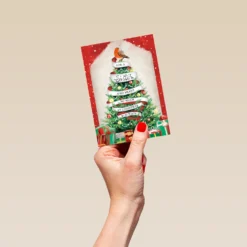 Pod Personalised Sister Gifts Tree Christmas Card -Pod Shop F3006238 hand S