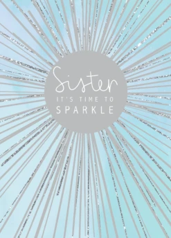 Pod Personalised Magical Star Christmas Card For Sister