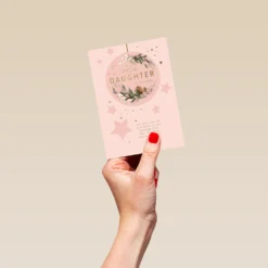 Pod Personalised Daughter Special Bauble Christmas Card -Pod Shop F3006248 hand S