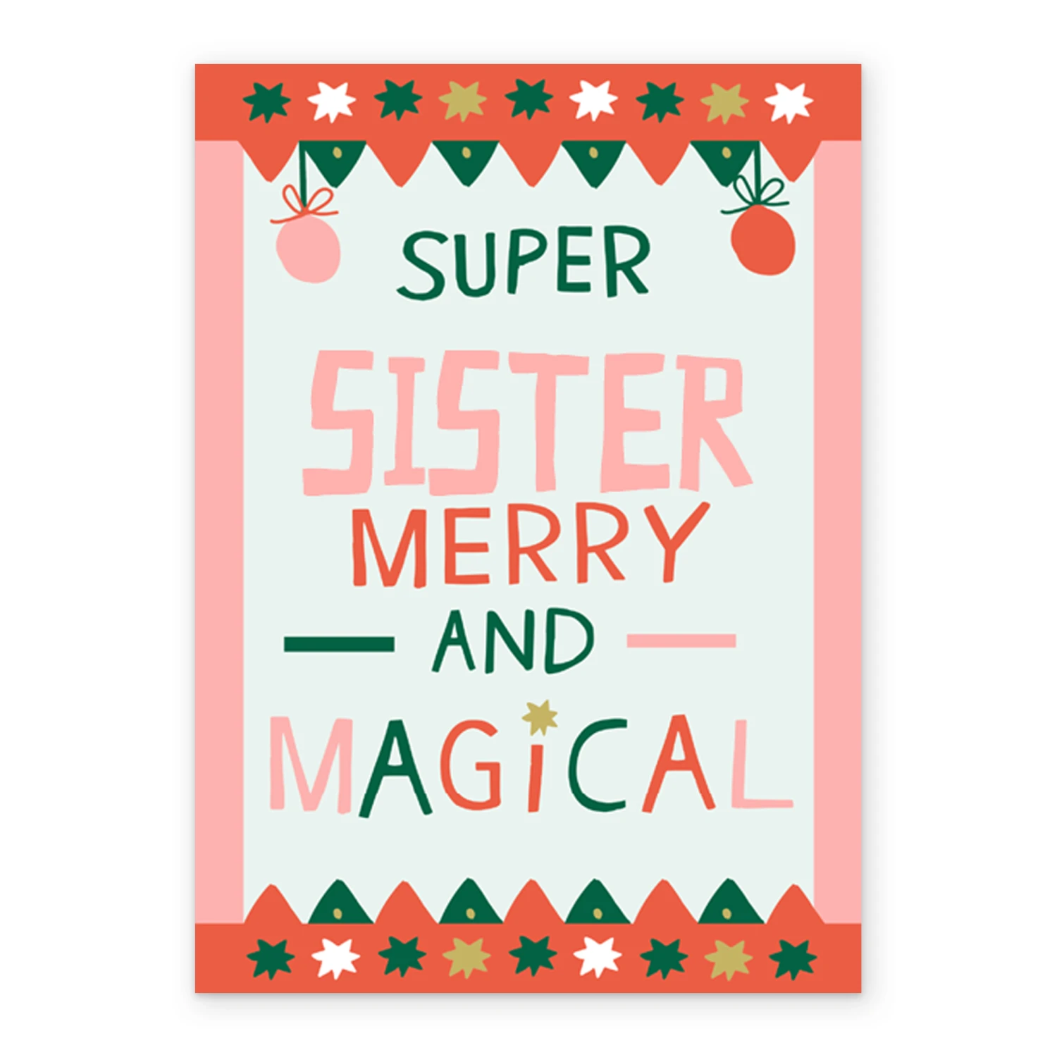 Pod Personalised Sister Super Merry And Magical Christmas Card 2 Pod Personalised Sister Super Merry And Magical Christmas Card - Image 2