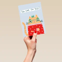 Pod Personalised Sassy Ginger Cat Christmas Card -Pod Shop F3006253 hand L