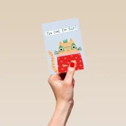 Pod Personalised Sassy Ginger Cat Christmas Card -Pod Shop F3006253 hand S