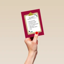 Pod Personalised Boys Nice To-Do List Christmas Card -Pod Shop F3006259 hand S