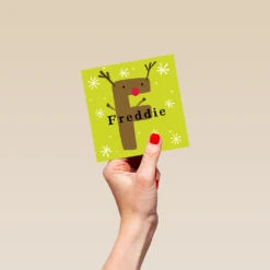 Pod Personalised Reindeer Monogram Letter F Christmas Card 8 Pod Personalised Reindeer Monogram Letter F Christmas Card -Pod Shop F3006291 hand S