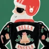 Pod Personalised Bells Angels Biker Santa Christmas Card