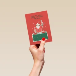 Pod Personalised Funny DJ Santa Wreck The Halls Christmas Card -Pod Shop F3006313 hand S