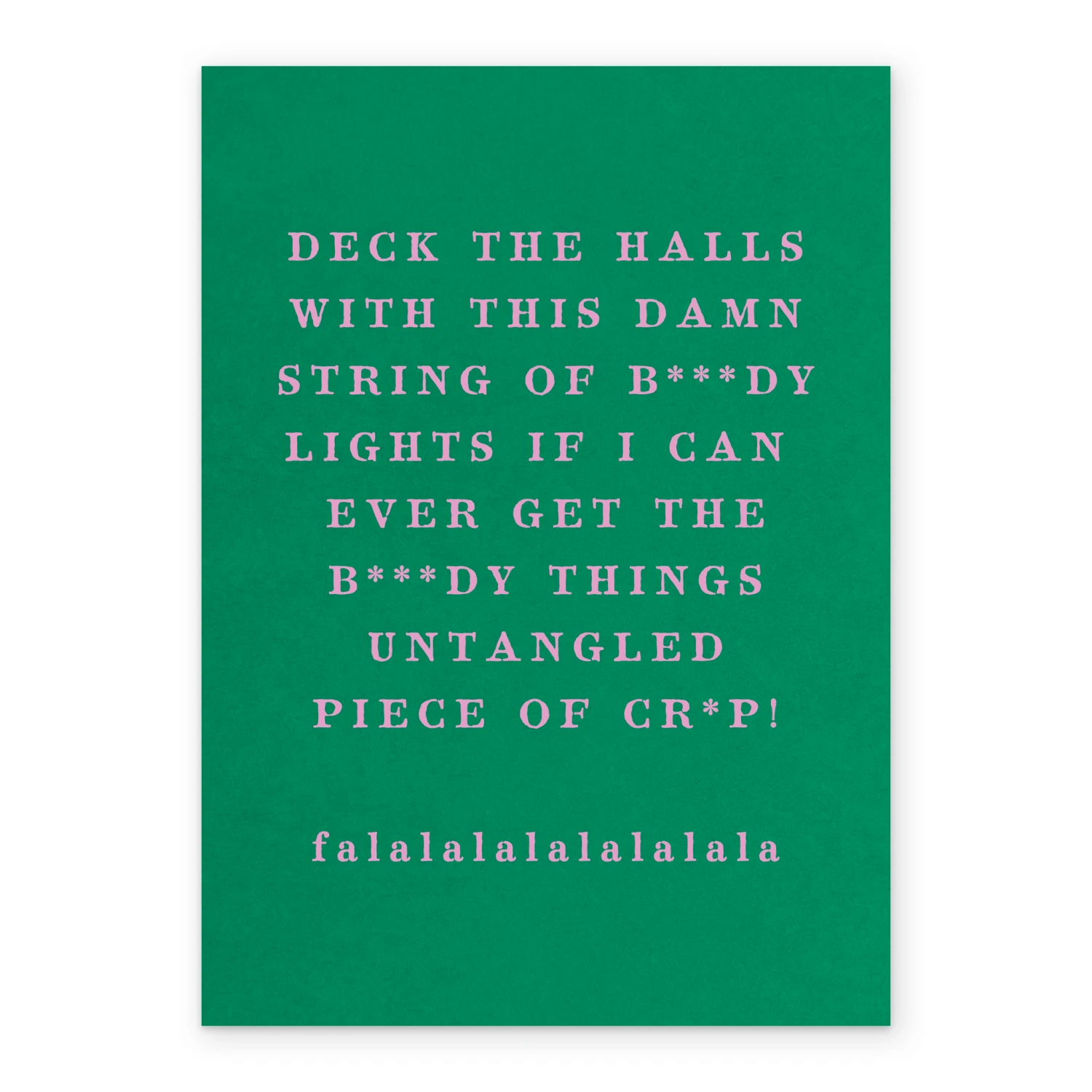 Pod Personalised Funny Deck The Halls Lights Christmas Card 2 Pod Personalised Funny Deck The Halls Lights Christmas Card - Image 2