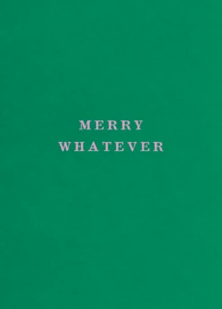 Pod Personalised Funny Merry Whatever Christmas Card