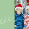 Pod Personalised Fa La La Photo Christmas Card