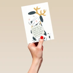 Pod Personalised Dog Shaming Funny Dalmatian Christmas Card -Pod Shop F3006347 hand L