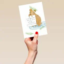 Pod Personalised Dog Shaming Funny Naughty List Christmas Card -Pod Shop F3006349 hand L