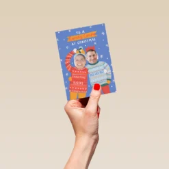 Pod Personalised To A Lovely Couple Funny Photo Christmas Card -Pod Shop F3006702 hand S