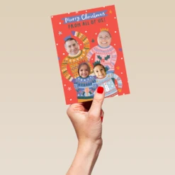 Pod Personalised From All Of Us Funny Photo Christmas Card 9 Pod Personalised From All Of Us Funny Photo Christmas Card -Pod Shop F3006703 hand L