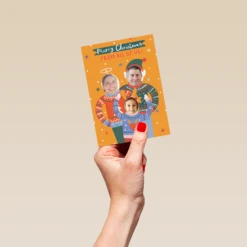 Pod Personalised From All Of Us Jumper Photo Christmas Card -Pod Shop F3006704 hand S