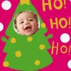 Pod Personalised Ho Ho Ho Tree Photo Christmas Card
