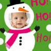 Pod Personalised Ho Ho Ho Snowman Photo Christmas Card