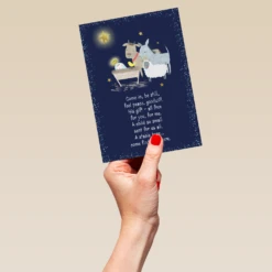 Pod Personalised Nativity Scene Religious Christmas Card -Pod Shop F3006712 hand L
