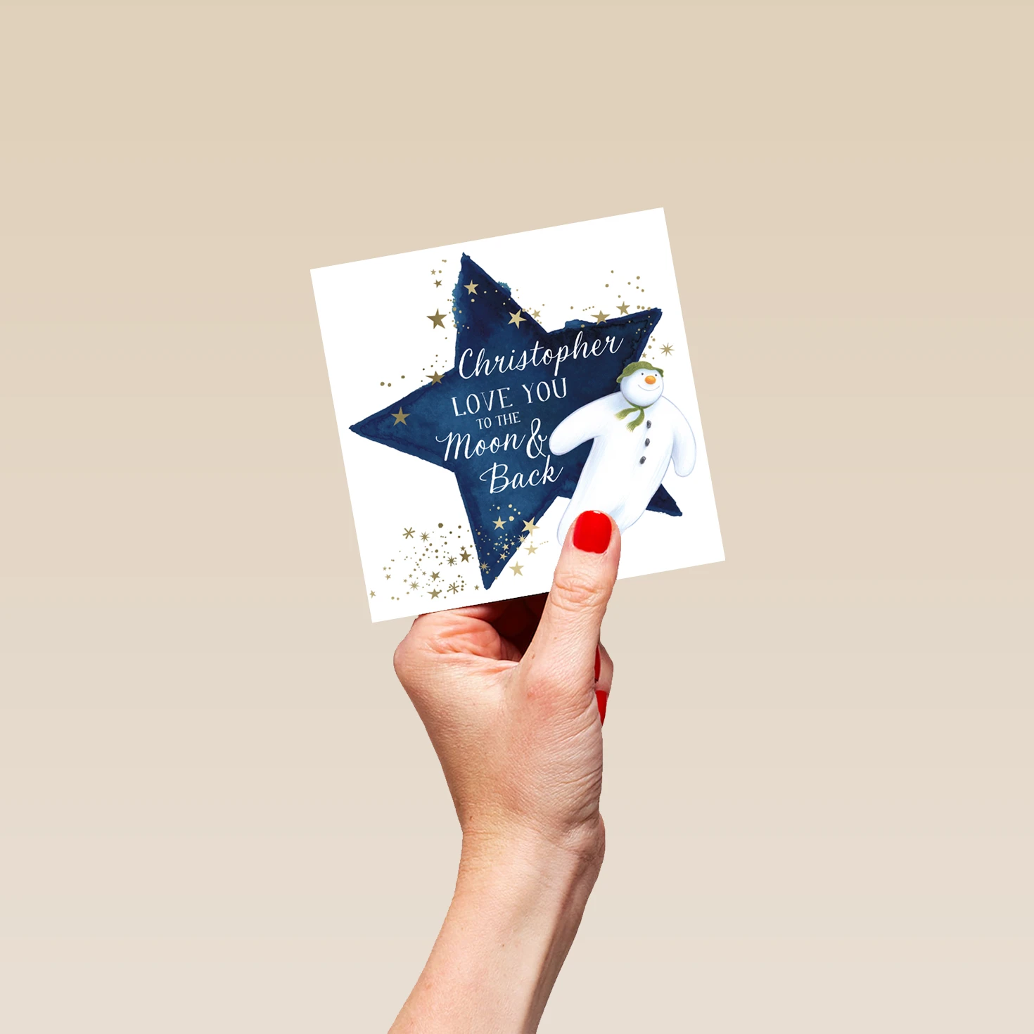 Pod Personalised Kids The Snowman™ Flying Christmas Card 4 Pod Personalised Kids The Snowman™ Flying Christmas Card - Image 4