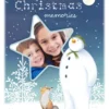 Pod Personalised Kids The Snowman™ & Fox Photo Upload Christmas Card