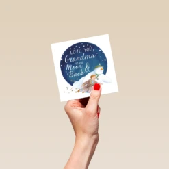 Pod Personalised The Snowman™ & James Flying Christmas Card For Grandma -Pod Shop F3007504 hand S