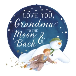 Pod Personalised The Snowman™ & James Flying Christmas Card For Grandma