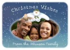 Pod Personalised The Snowman™ Photo Upload Christmas Card From All Of Us