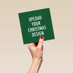 Pod Personalised Square Create-Your-Own Photo Christmas Card -Pod Shop F3007572 hand L