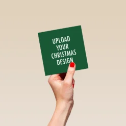 Pod Personalised Square Create-Your-Own Photo Christmas Card -Pod Shop F3007572 hand S