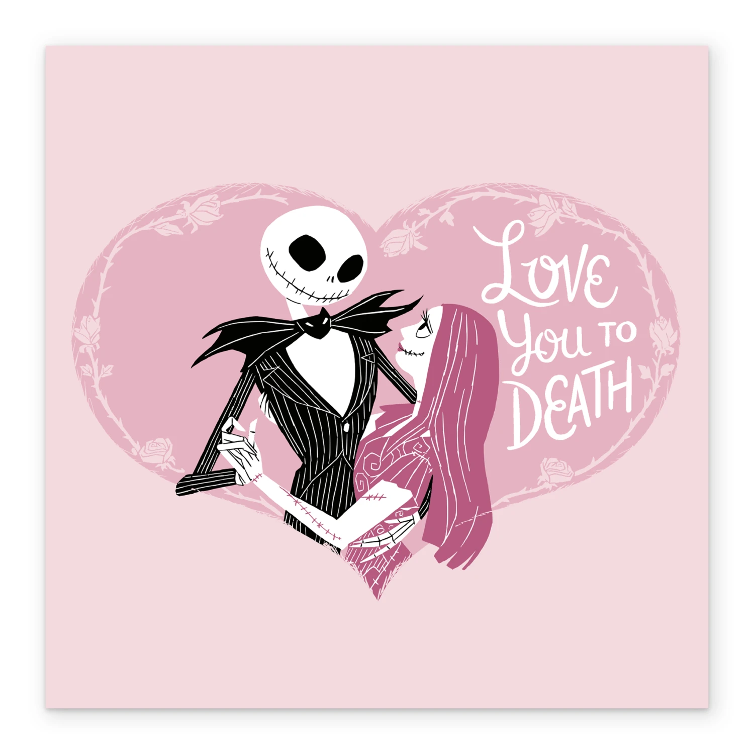 Pod Personalised Pink Disney The Nightmare Before Christmas Valentine's Day Card 2 Pod Personalised Pink Disney The Nightmare Before Christmas Valentine's Day Card - Image 2