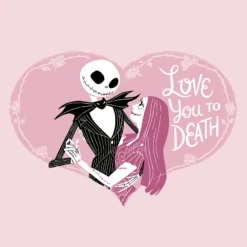 Pod Personalised Pink Disney The Nightmare Before Christmas Valentine's Day Card