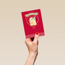 Pod Personalised Cute Perfect Boyfriend Forever Friends Christmas Card -Pod Shop F3100003 hand S