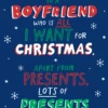 Pod Personalised Funny Boyfriend Presents Christmas Card