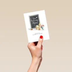 Pod Personalised For Both Mums Classic Christmas Card -Pod Shop F3100007 hand S