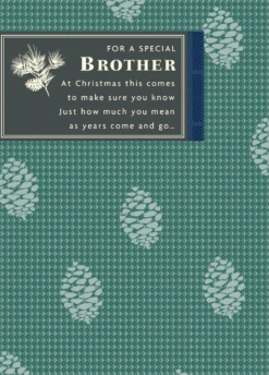 Pod Personalised Traditional Brother Christmas Card