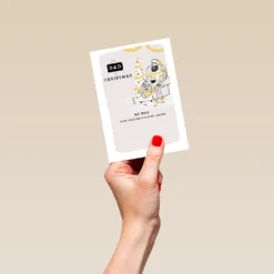 Pod Personalised Sleeping Dad Christmas Card -Pod Shop F3100019 hand S