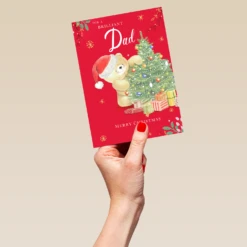 Pod Personalised To A Brilliant Dad Forever Friends Christmas Card -Pod Shop F3100024 hand L