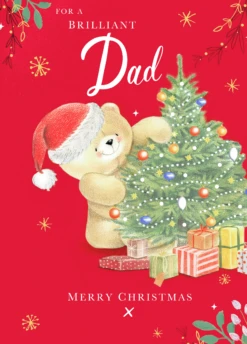 Pod Personalised To A Brilliant Dad Forever Friends Christmas Card