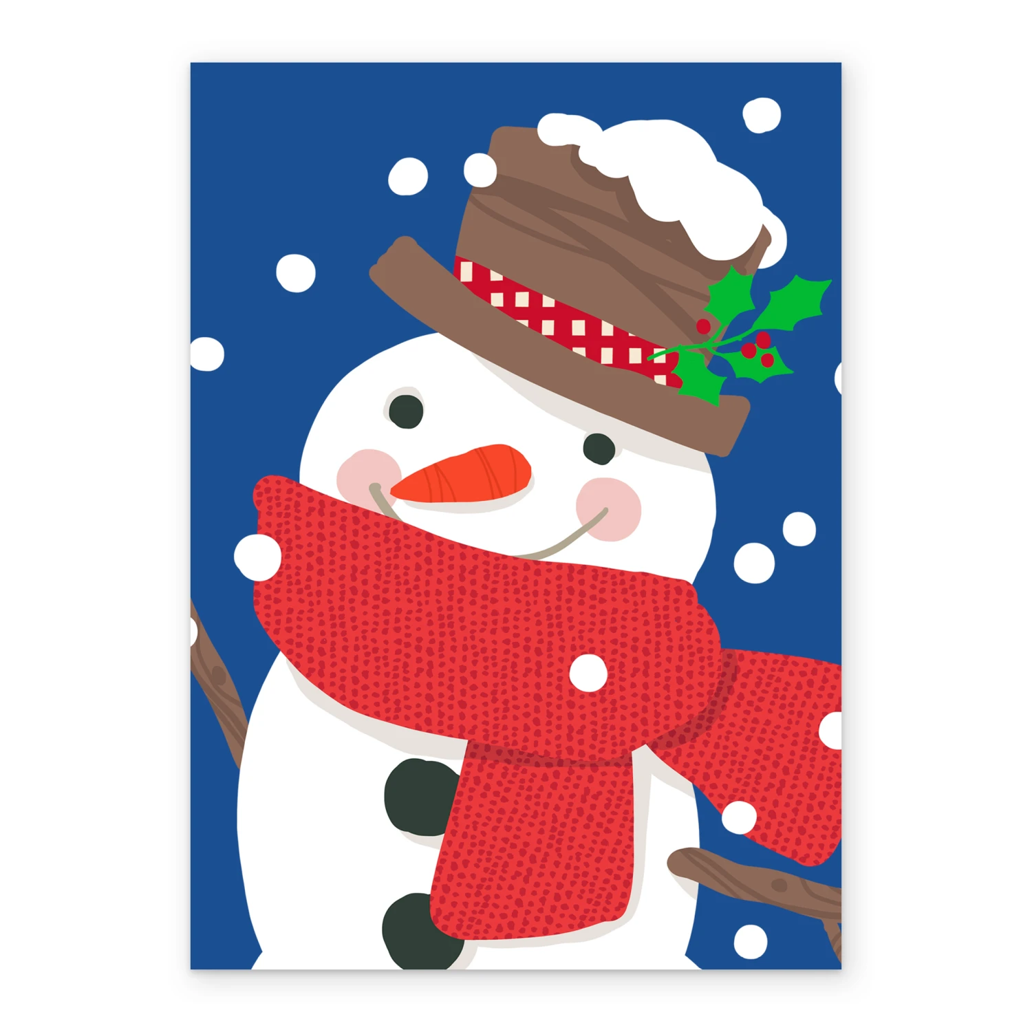 Pod Personalised Christmas Snowman Christmas Card 2 Pod Personalised Christmas Snowman Christmas Card - Image 2