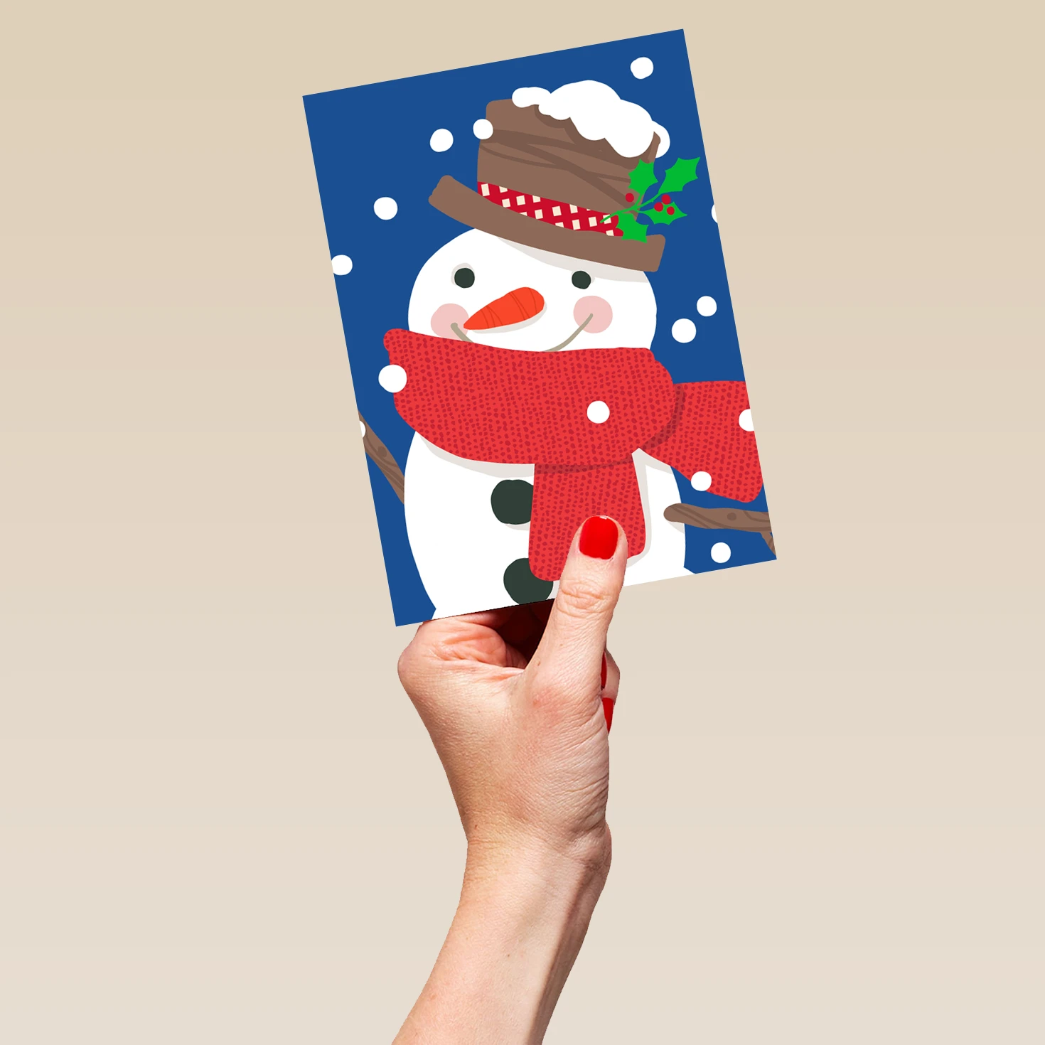 Pod Personalised Christmas Snowman Christmas Card 5 Pod Personalised Christmas Snowman Christmas Card - Image 5